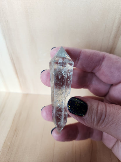 AAA Mint Green Quartz Crystal DT Point: Rare Wand, 2.63"