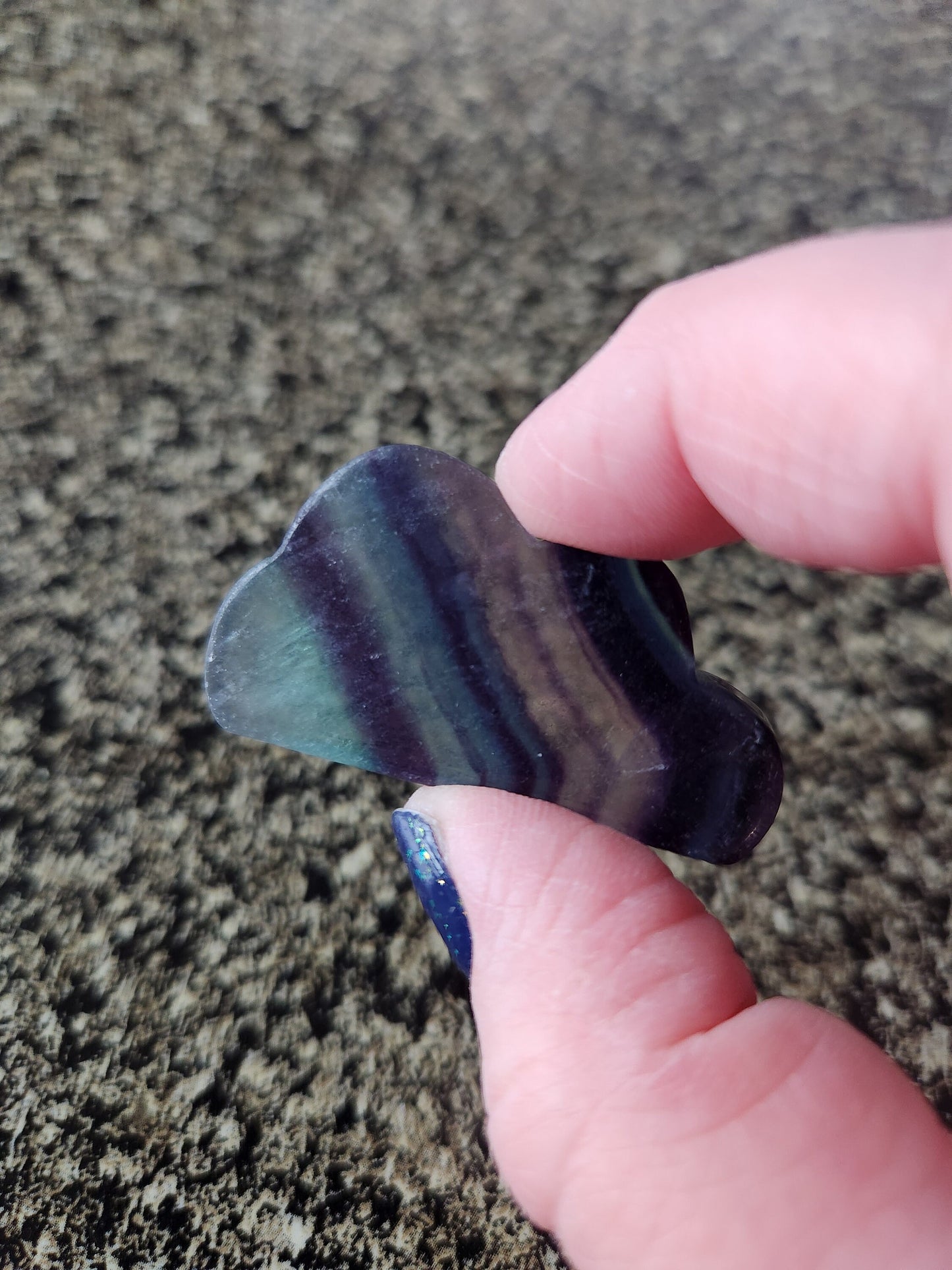 Beautiful Colorful Candy Rainbow Fluorite Crystal Carved Small Cloud