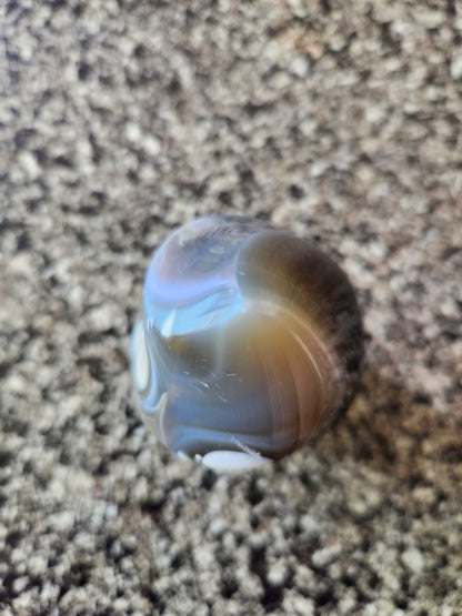 Pretty Orca Agate Crystal Twisted Flame with Buttery High Polish Rare