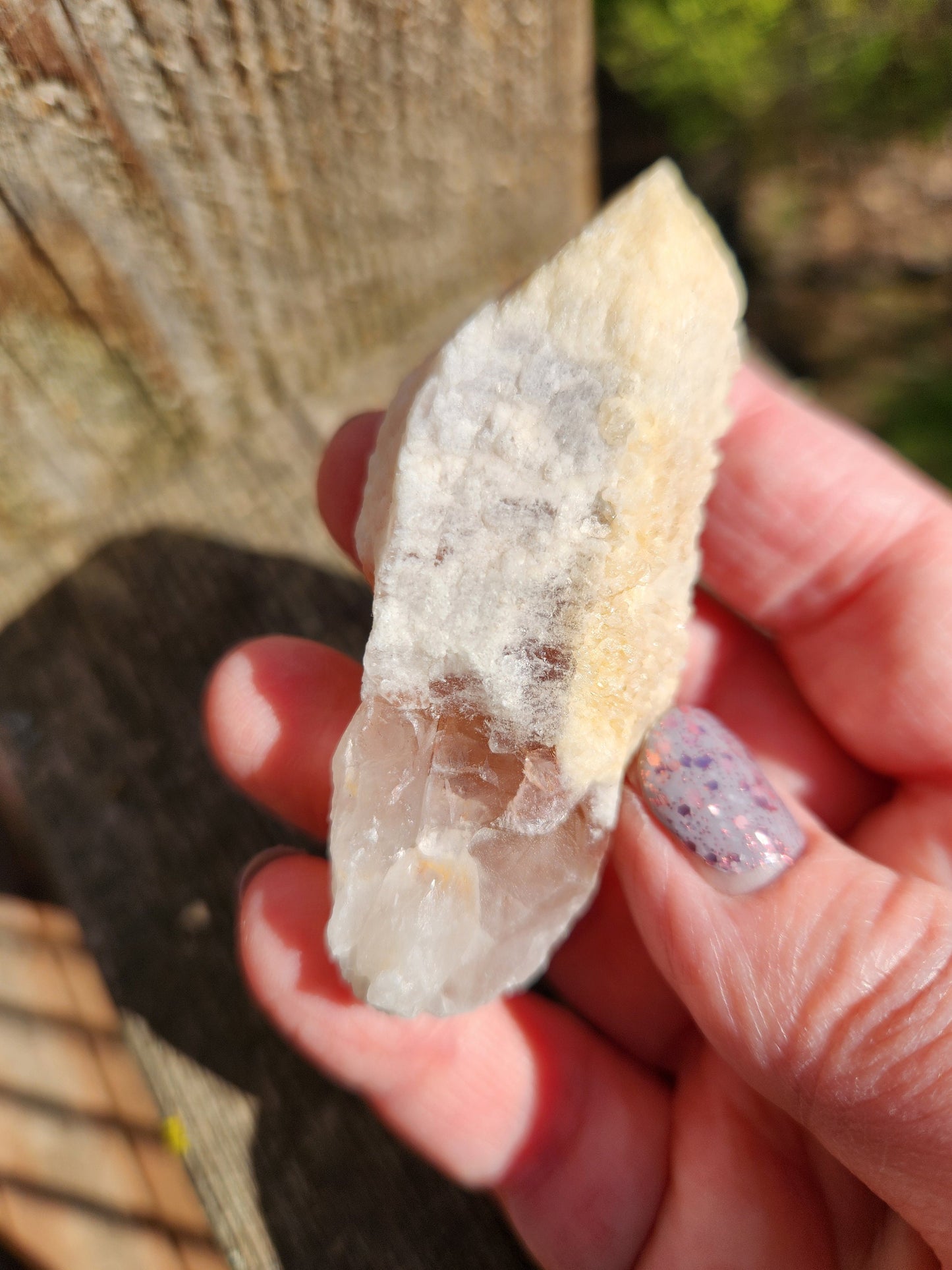 Gorgeous High Quality Raw Dreamsicle Pink Lemurian Quartz Crystal Point, All Natural, Strawberry Pink Lemurian