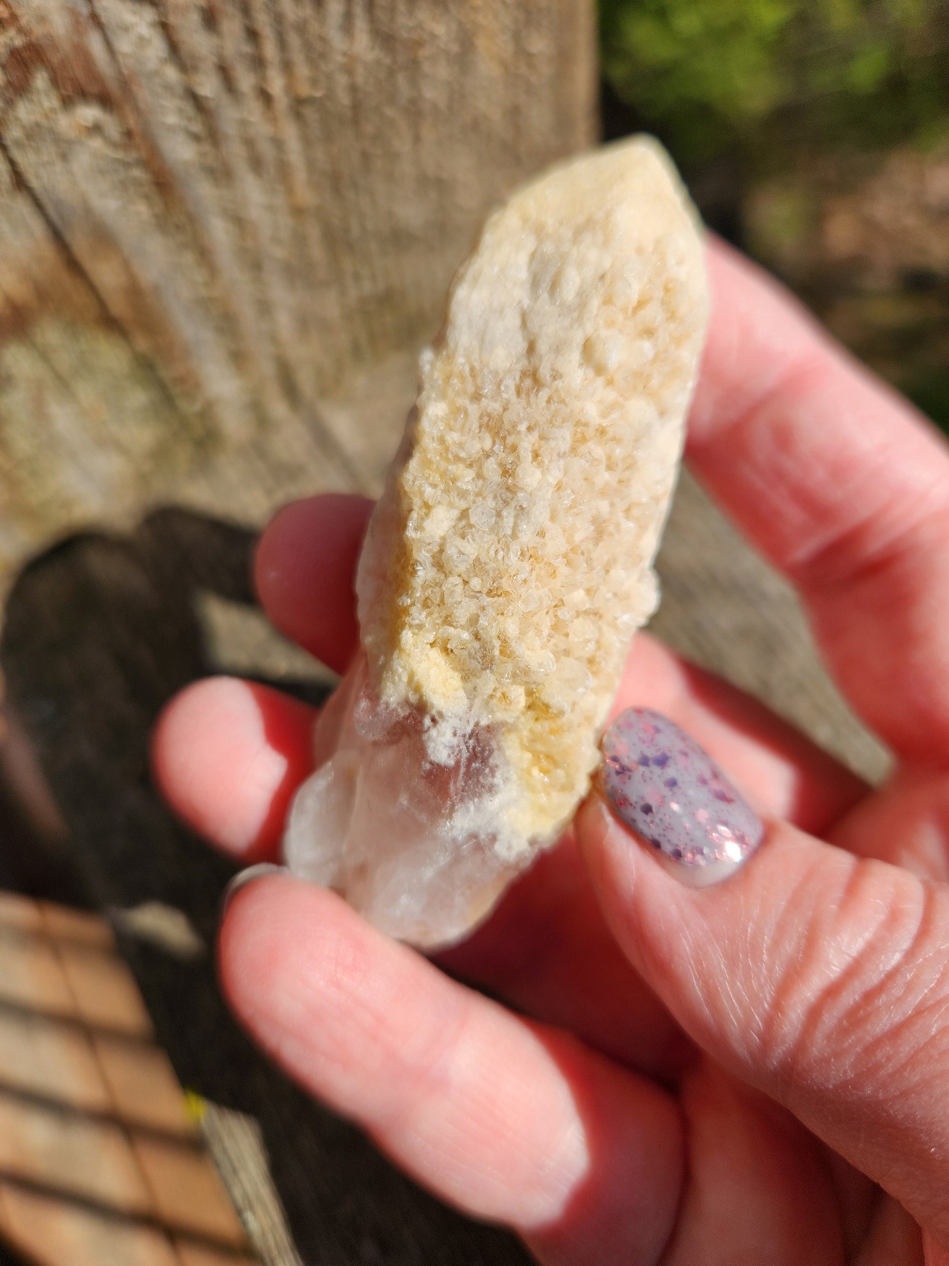 Gorgeous High Quality Raw Dreamsicle Pink Lemurian Quartz Crystal Point, All Natural, Strawberry Pink Lemurian