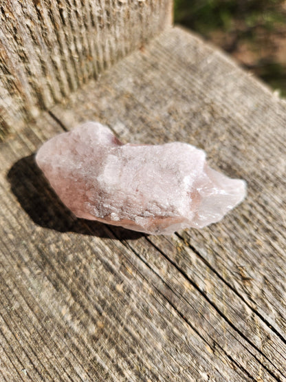 Gorgeous High Quality Raw Dreamsicle Pink Lemurian Quartz Crystal Point, All Natural, Strawberry Pink Lemurian