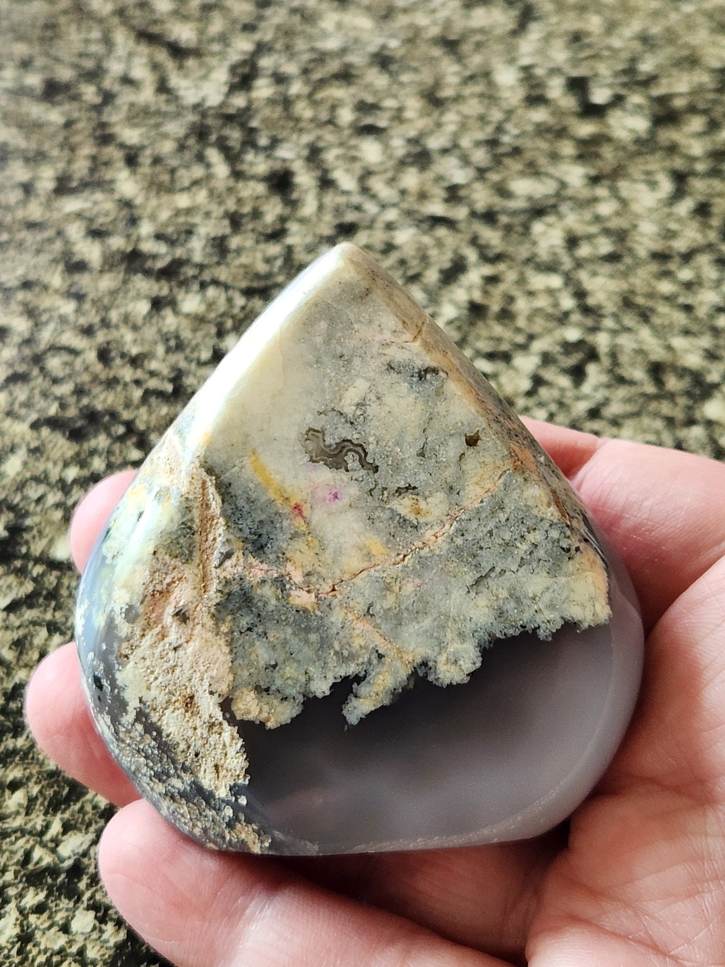 Unique Small Moody Spooky Druzy Agate Crystal Flame