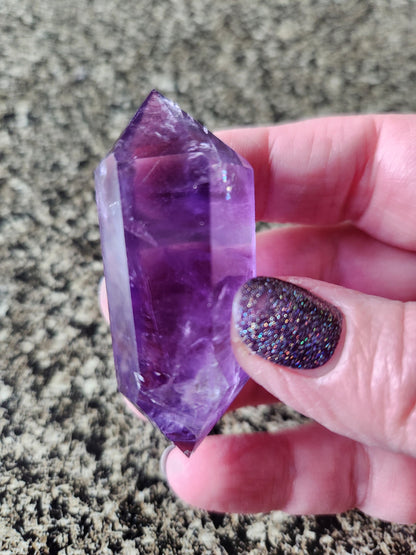 AAA Dark Purple Amethyst Crystal Wand - 6 Point DT