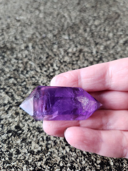 AAA Dark Purple Amethyst Crystal Wand - 6 Point DT