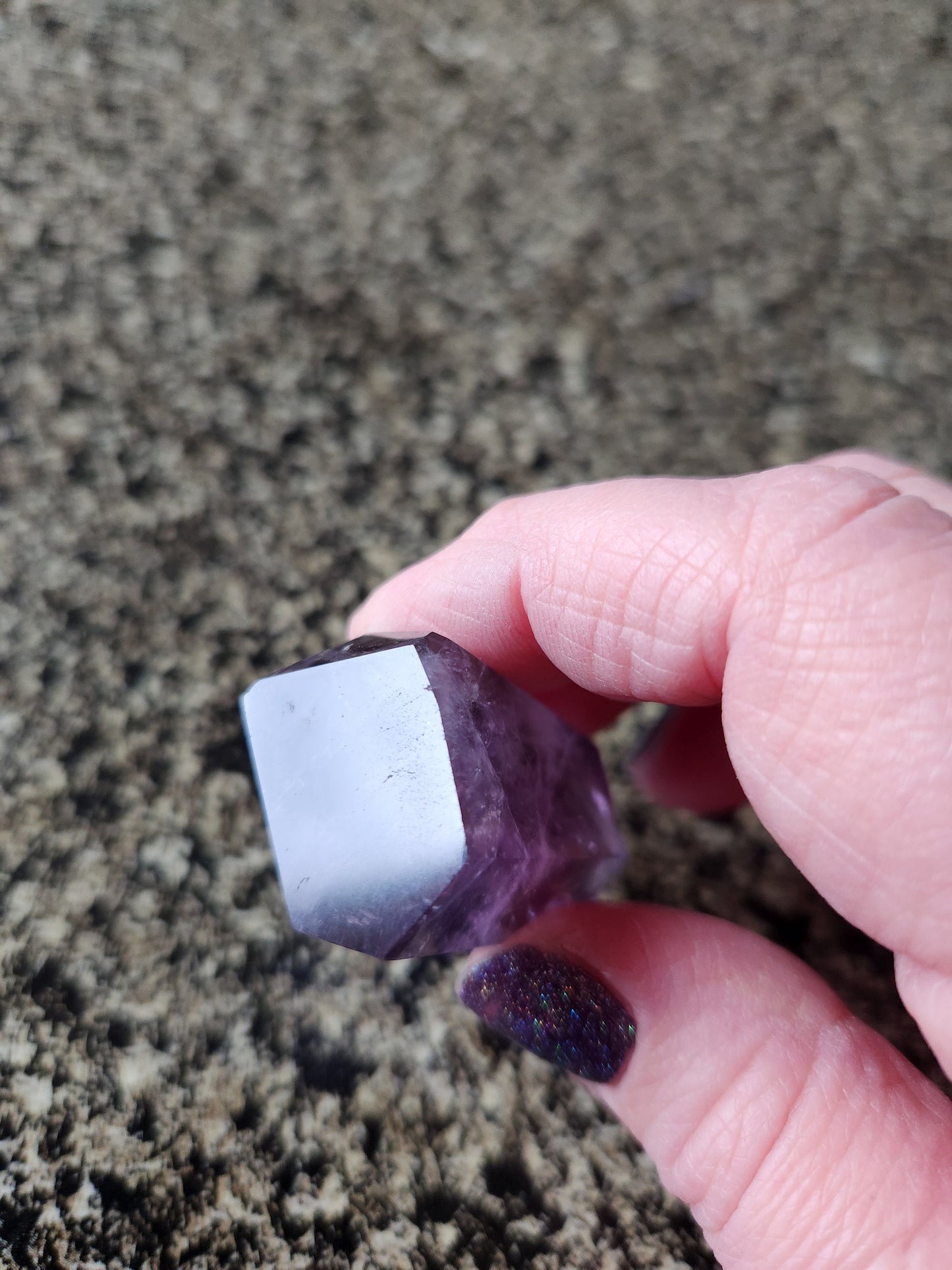 AAA Dark Purple Amethyst Ametrine Crystal Mini Tower Point