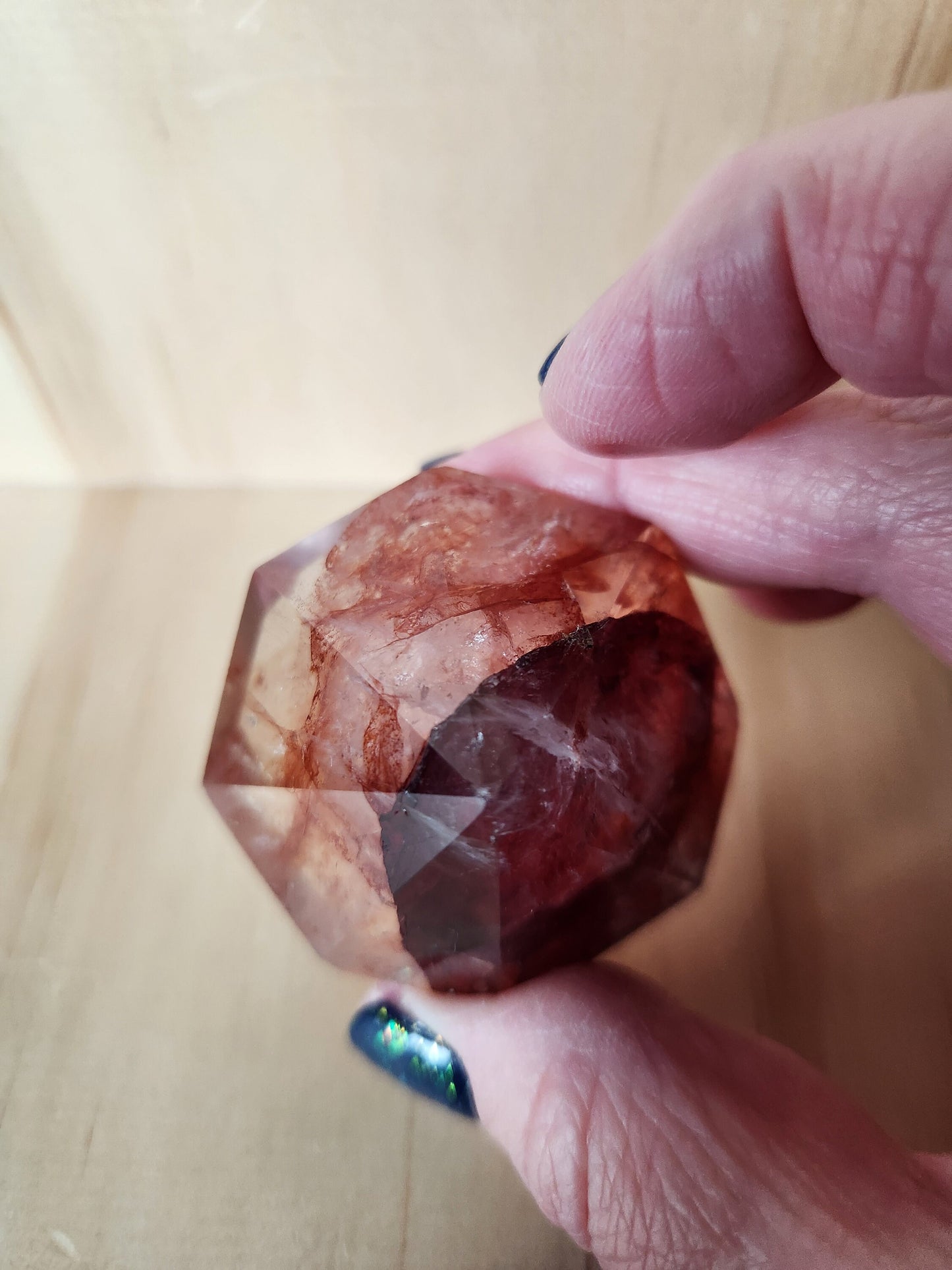 Fire Quartz Crystal Diamond Point: Energy Work, Reiki