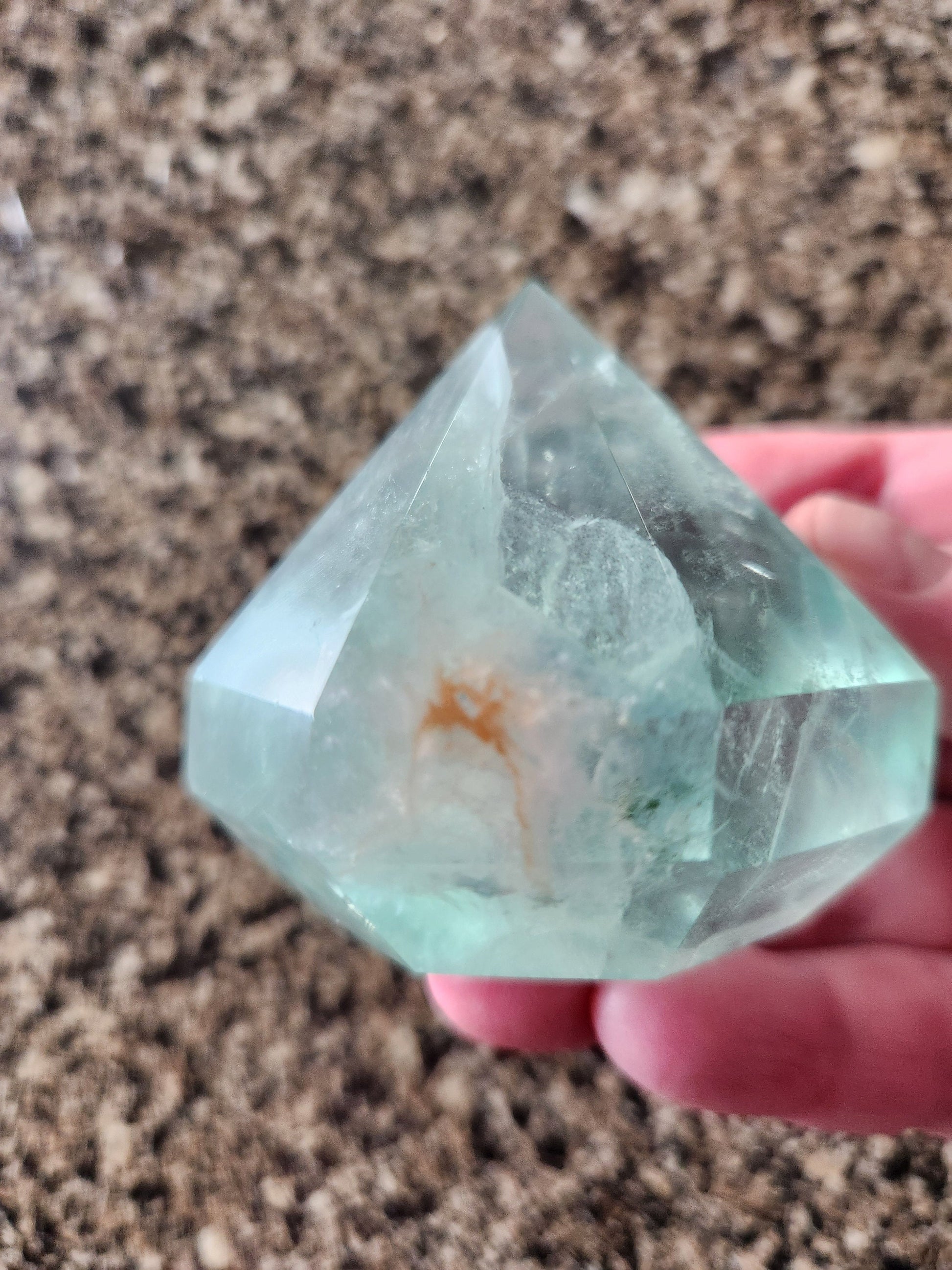 AAA Green Fluorite Crystal Diamond, Extractor