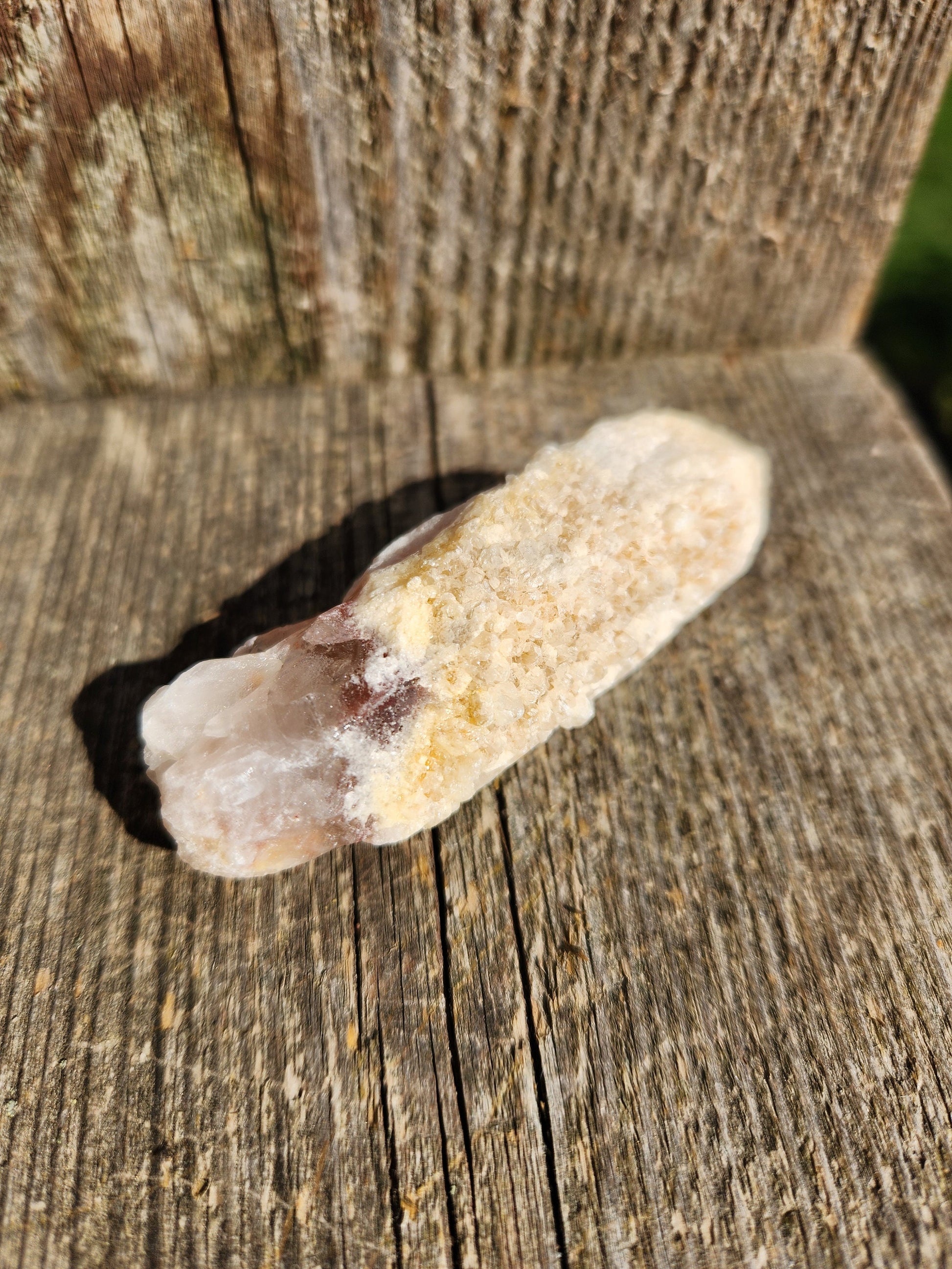 Gorgeous High Quality Raw Dreamsicle Pink Lemurian Quartz Crystal Point, All Natural, Strawberry Pink Lemurian