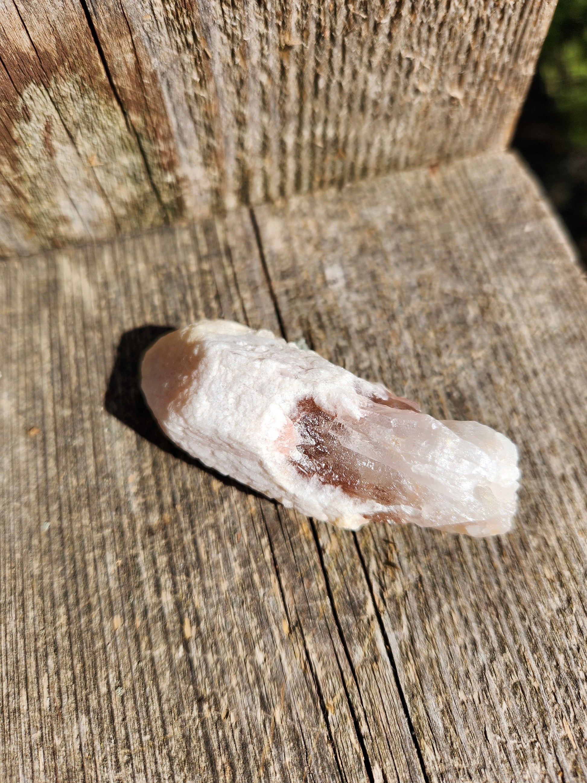 Gorgeous High Quality Raw Dreamsicle Pink Lemurian Quartz Crystal Point, All Natural, Strawberry Pink Lemurian