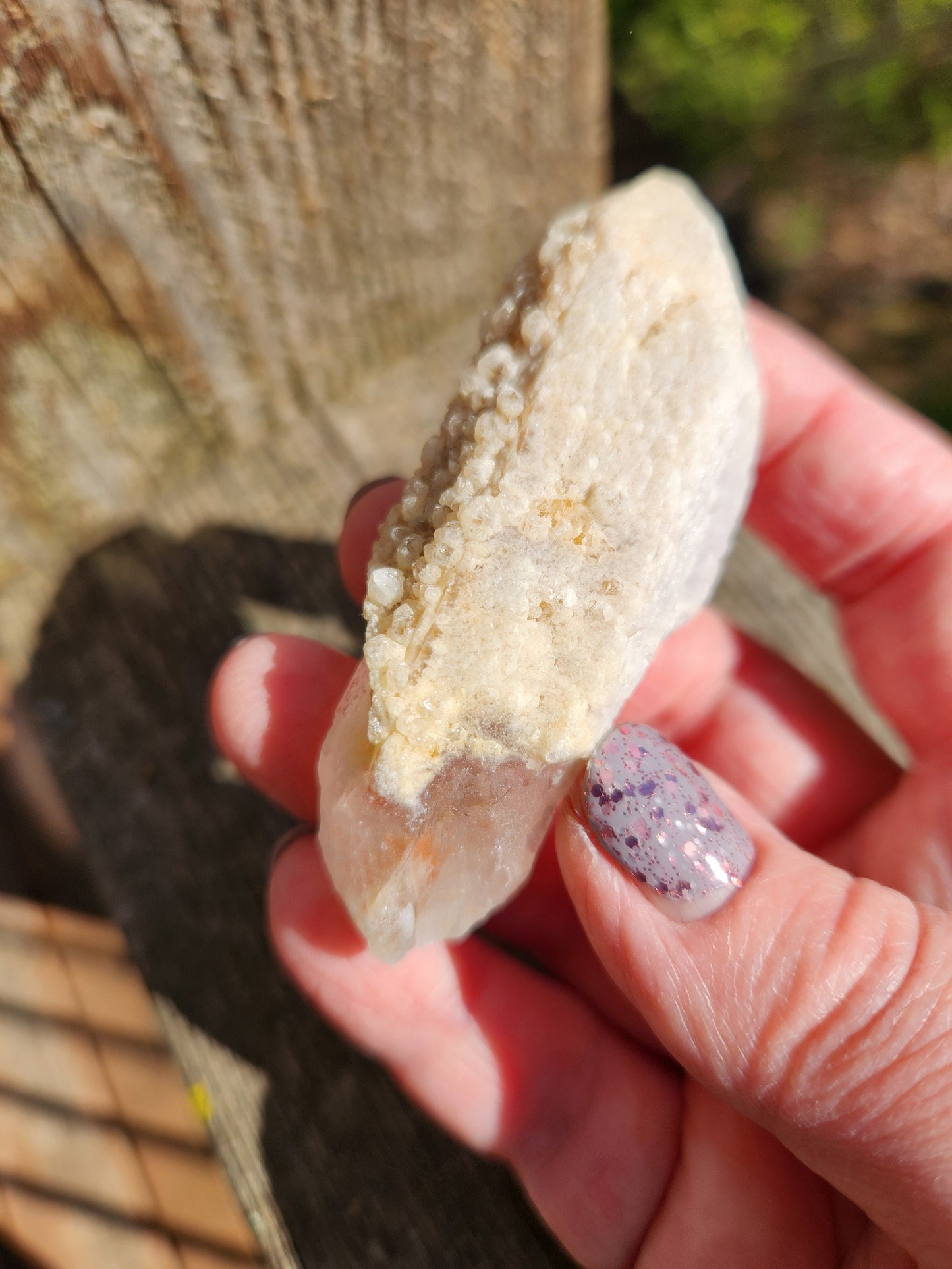 Gorgeous High Quality Raw Dreamsicle Pink Lemurian Quartz Crystal Point, All Natural, Strawberry Pink Lemurian