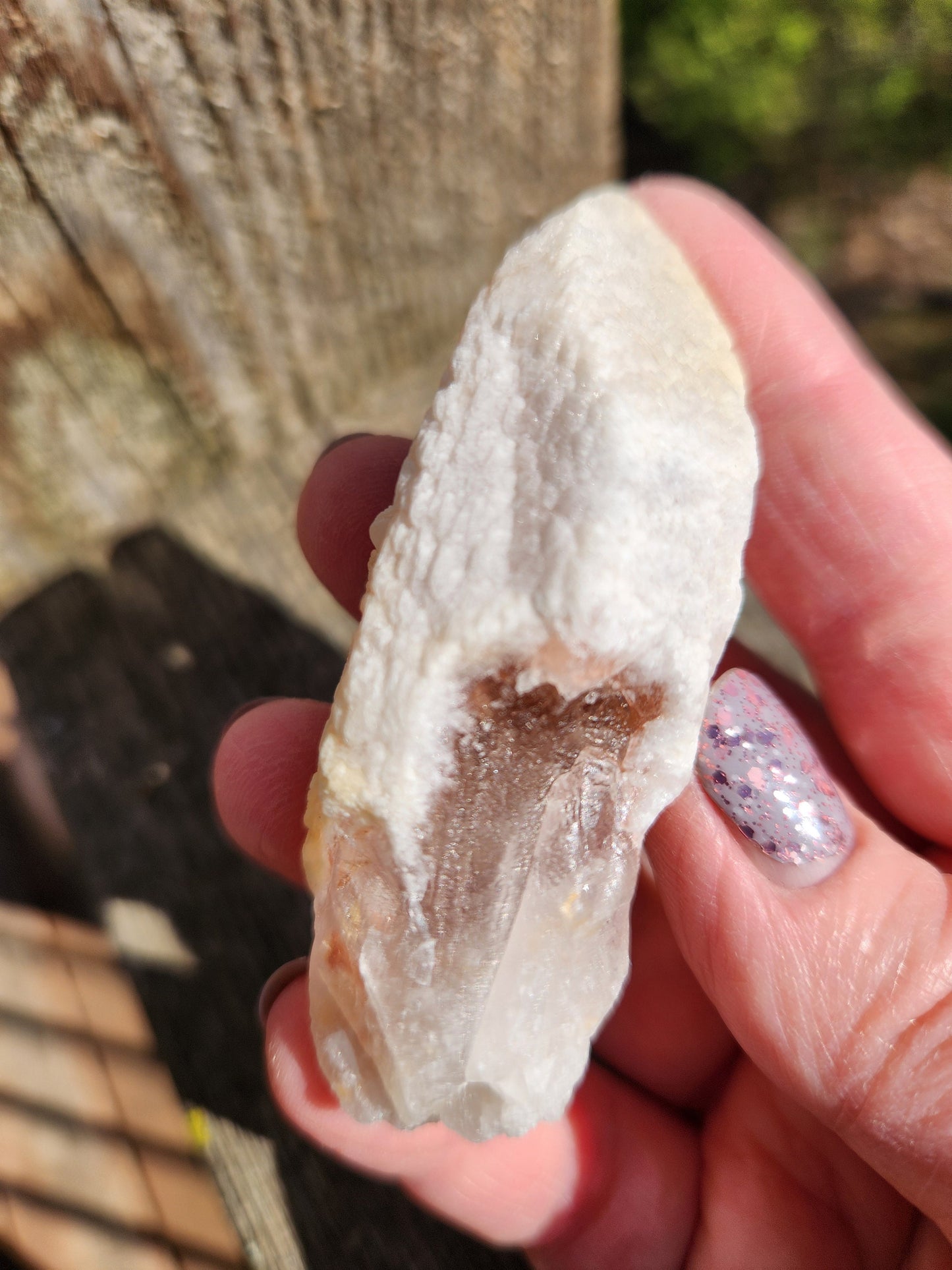 Gorgeous High Quality Raw Dreamsicle Pink Lemurian Quartz Crystal Point, All Natural, Strawberry Pink Lemurian