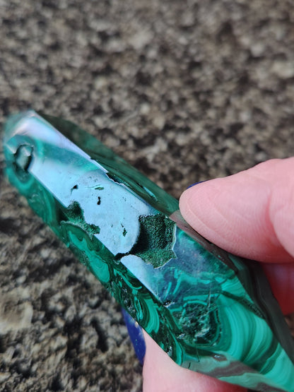AAA Malachite Crystal Double Terminated Point Wand