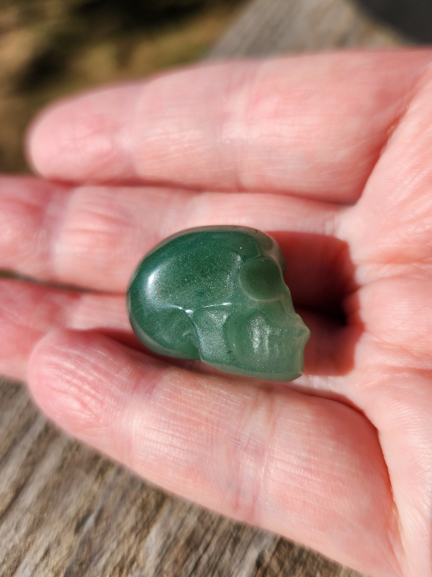 Beautiful AAA High Quality Green Aventurine Crystal Mini Skull