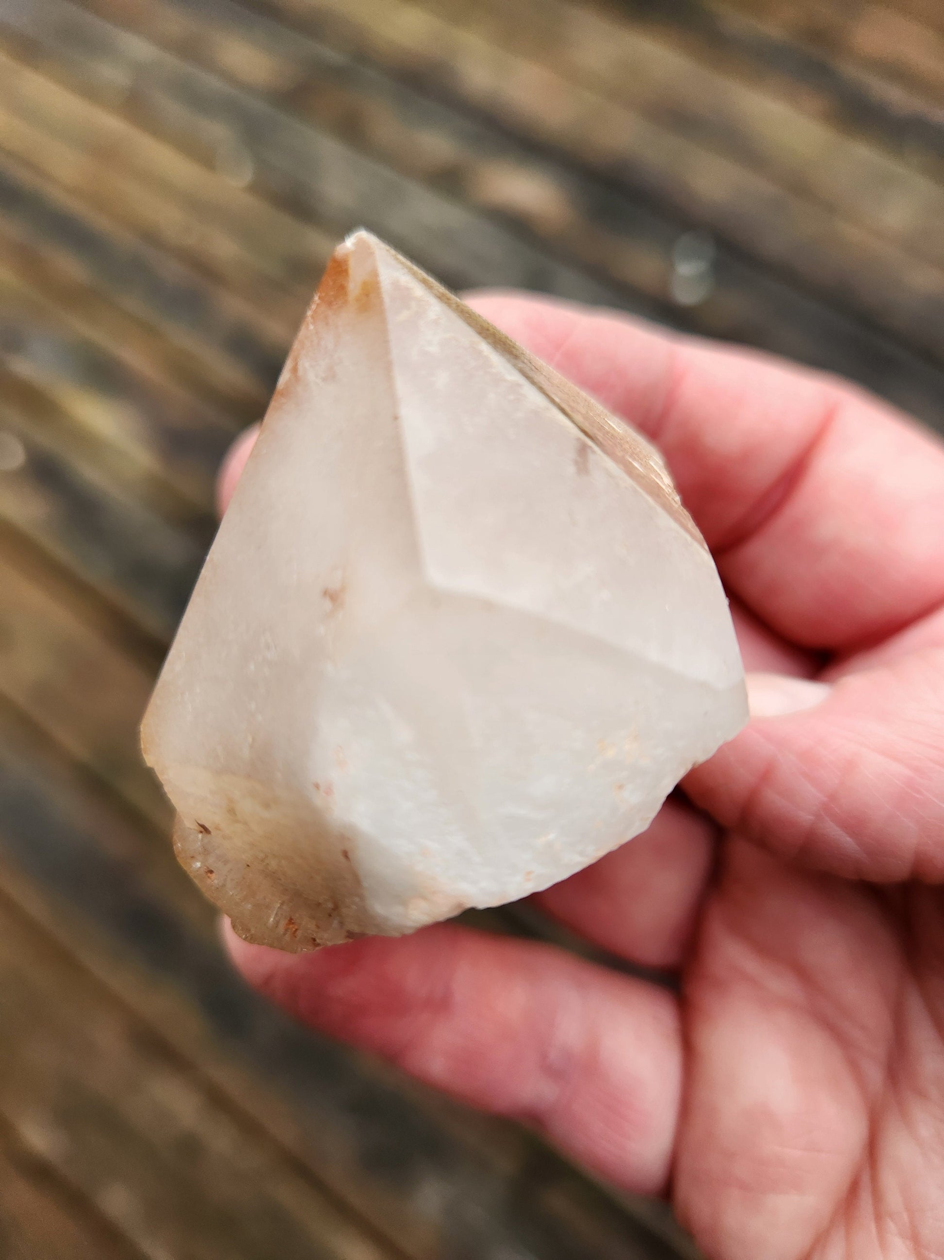 Rare Pineapple Lithium Quartz Point: Natural Crystal, DT