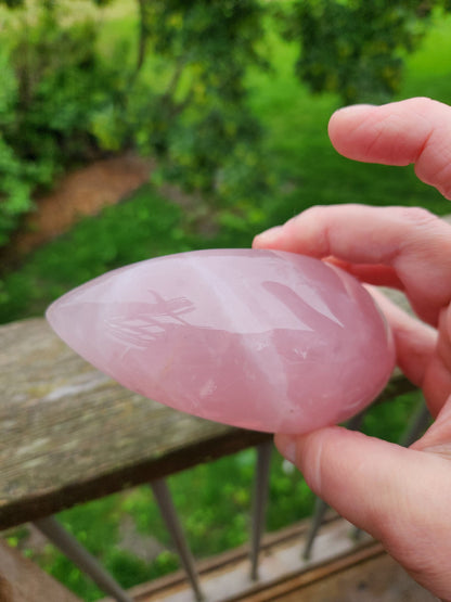 Unique AAA Pink Rose Quartz Crystal Carved Skull Moon,