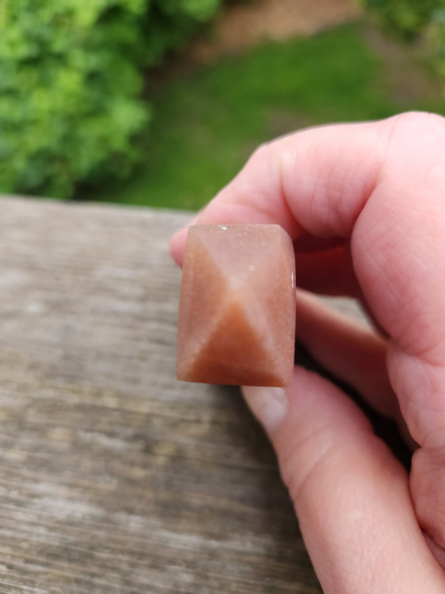 Rare Beautiful Peach Moonstone with Feldspar Crystal Mini Tower, 4 point