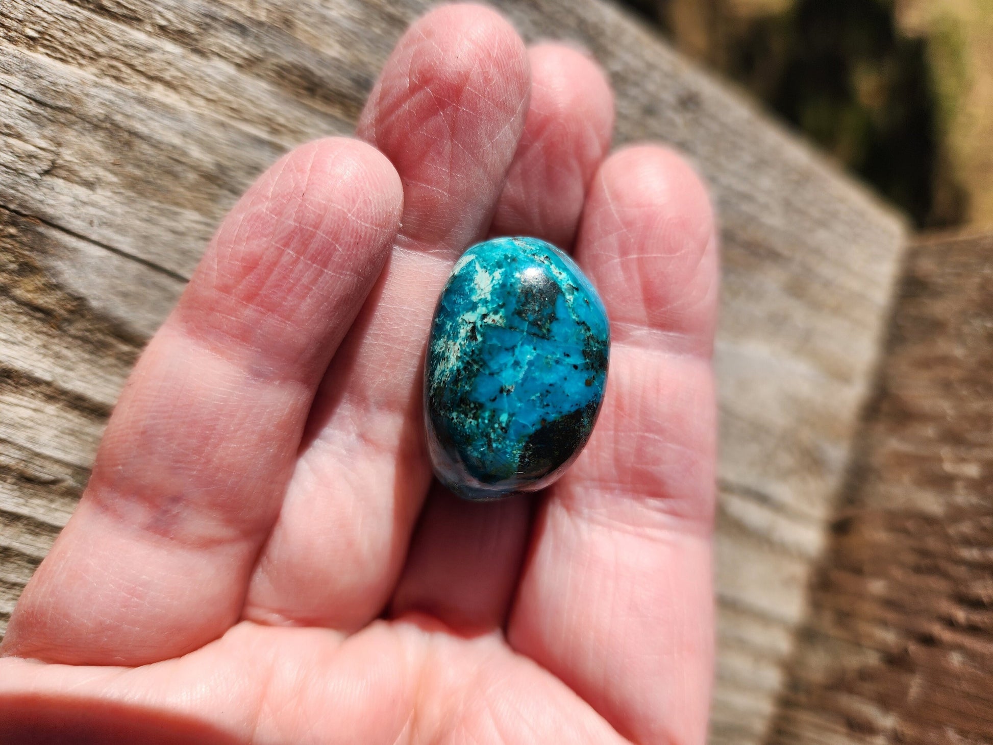 Gorgeous AAA Chrysocolla Crystal Tumble, Pocket Crystal