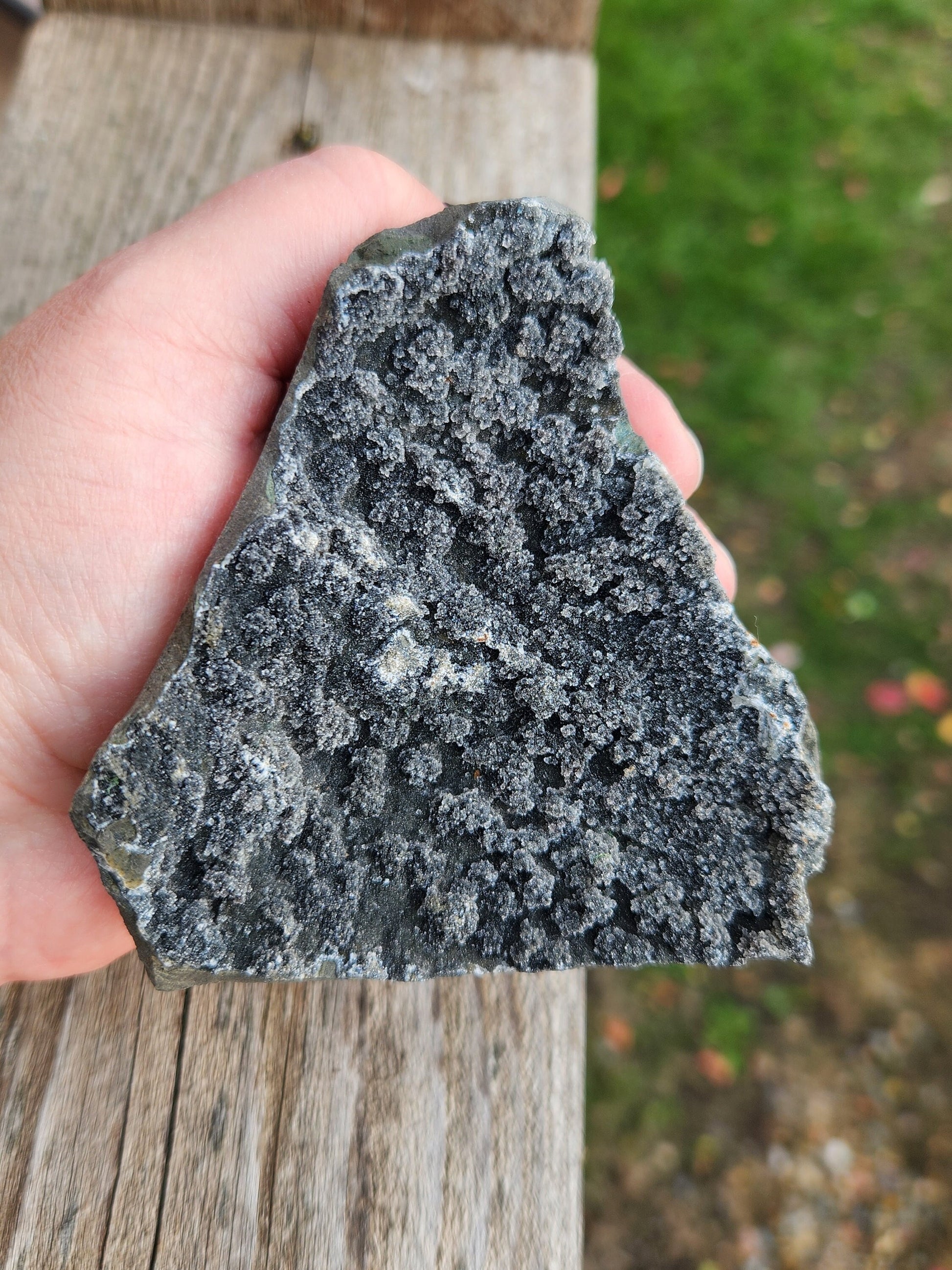 Breathtaking AAA Sugary Black Amethyst Crystal Free Form