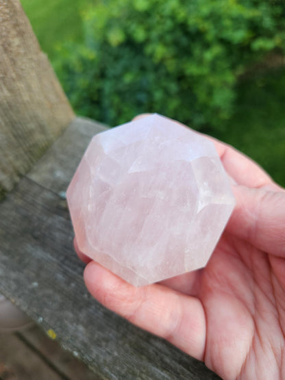 AAA Pink Rose Quartz Crystal Diamond Extractor