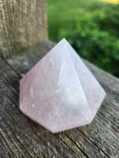 AAA Pink Rose Quartz Crystal Diamond Extractor