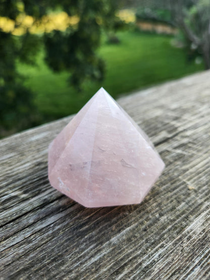 AAA Pink Rose Quartz Crystal Diamond Extractor
