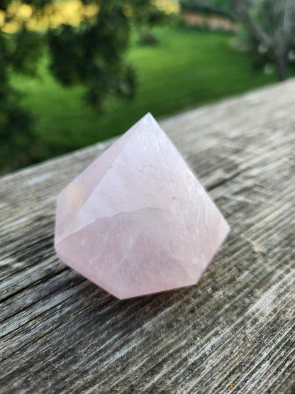 AAA Pink Rose Quartz Crystal Diamond Extractor