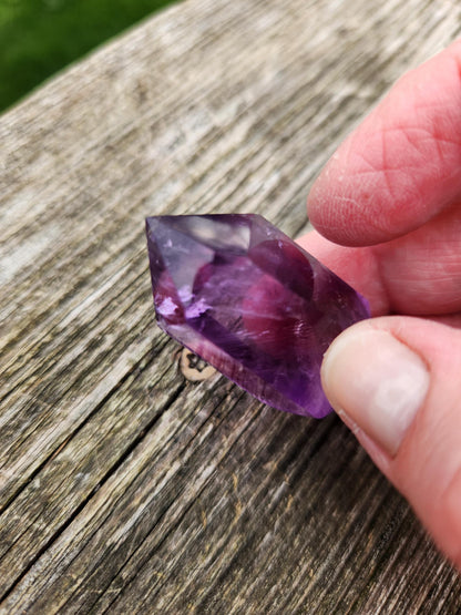 AAA Purple Fluorite Crystal DT Point Wand