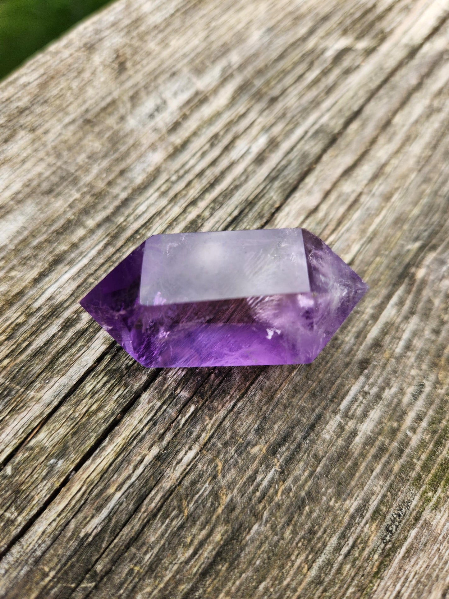 Gorgeous AAA Purple Fluorite Crystal DT, Double Terminated Point