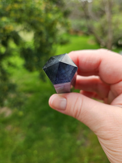Rainbow Fluorite Crystal Point: Colorful Candy Wand, Medium