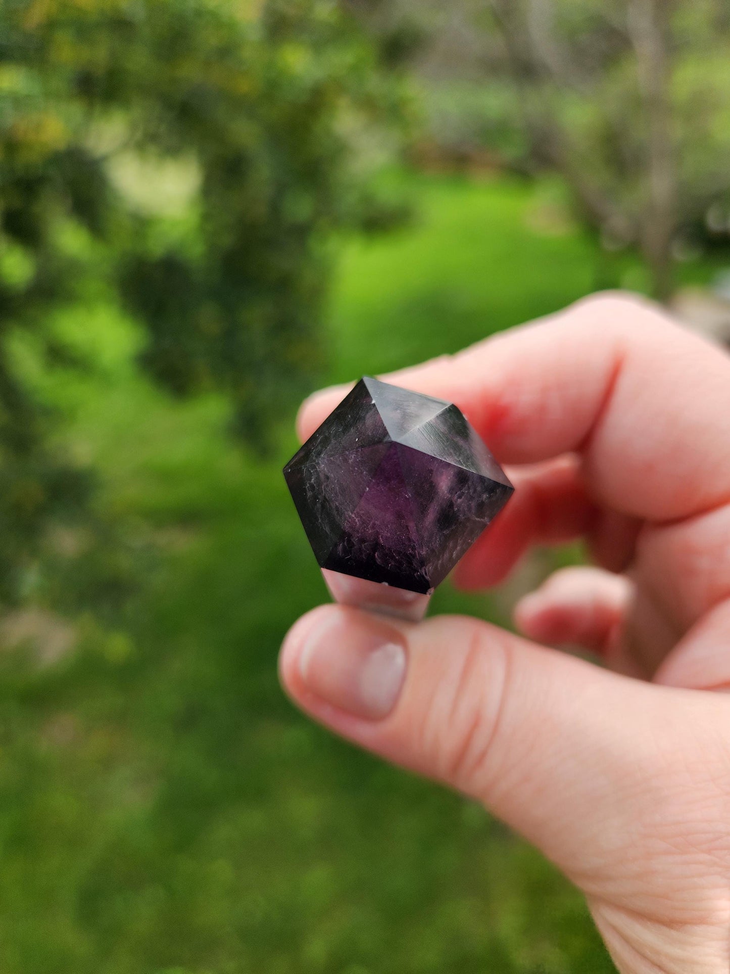 Rainbow Fluorite Crystal Point: Colorful Candy Wand, Medium