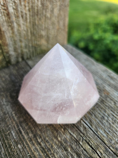 AAA Pink Rose Quartz Crystal Diamond Extractor