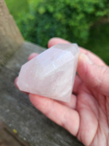 AAA Pink Rose Quartz Crystal Diamond Extractor