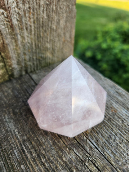 AAA Pink Rose Quartz Crystal Diamond Extractor