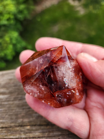 Fire Quartz Crystal Point: Diamond Extractor, Reiki Energy Work