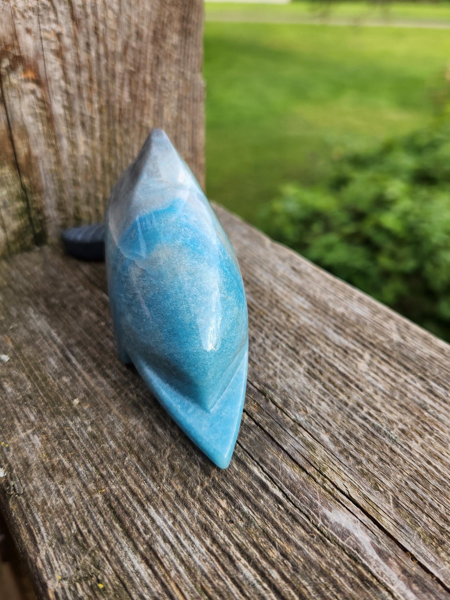 Rare Trolleite Dolphin Crystal Carving - High Polish, Brazil