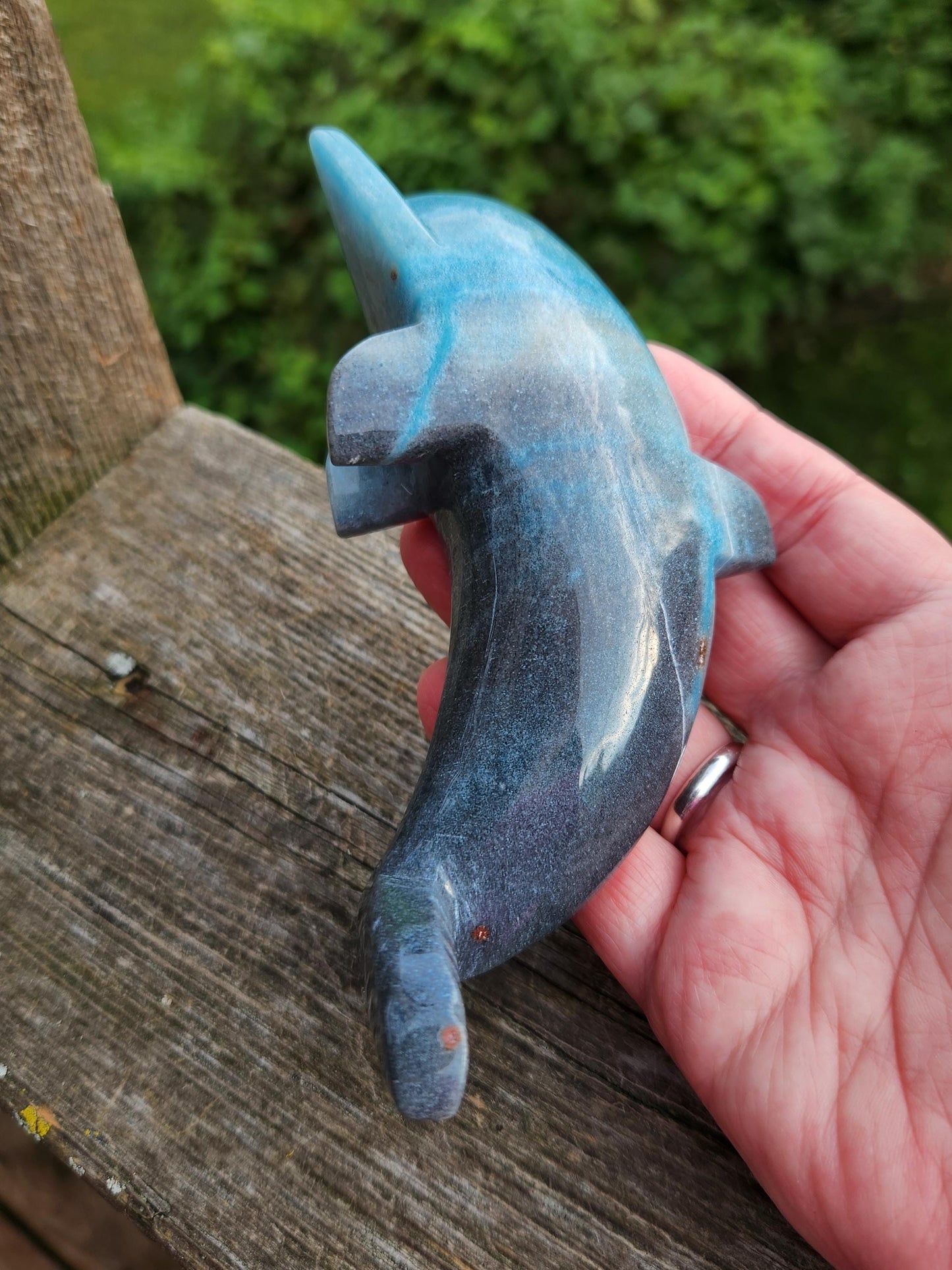 Rare Beautiful Trolleite Dolphin Crystal High Polish Carving