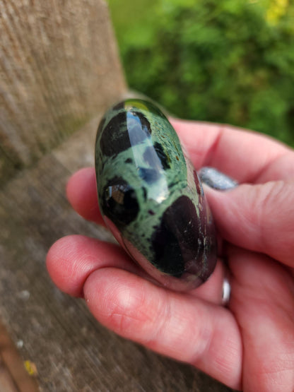 Polished Kambaba Jasper Crystal Heart - Madagascar Stone