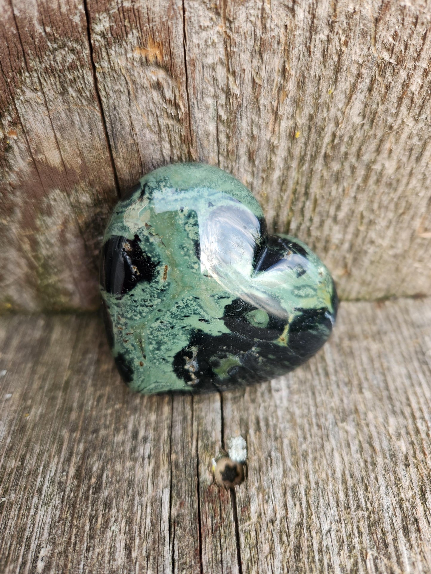 Gorgeous High Polished Kambaba Jasper Crystal Heart