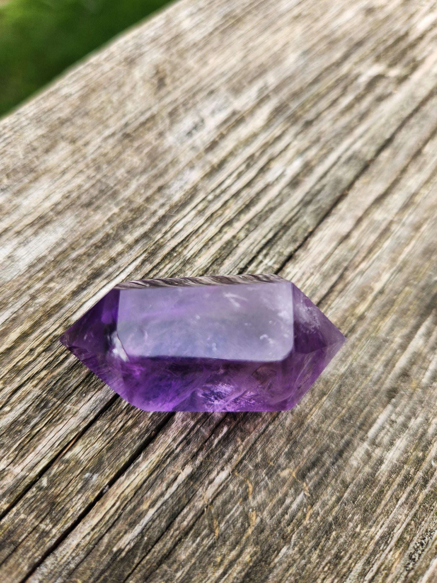 Gorgeous AAA Purple Fluorite Crystal DT, Double Terminated Point