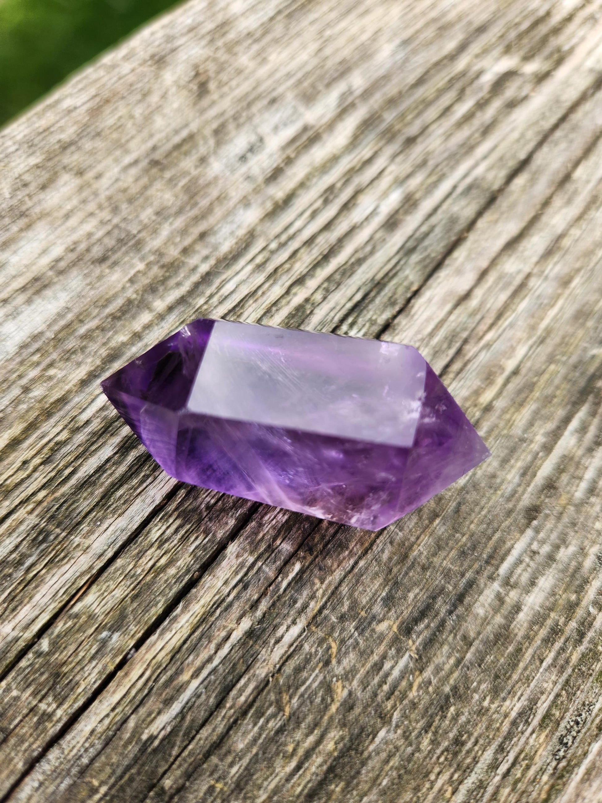 Gorgeous AAA Purple Fluorite Crystal DT, Double Terminated Point