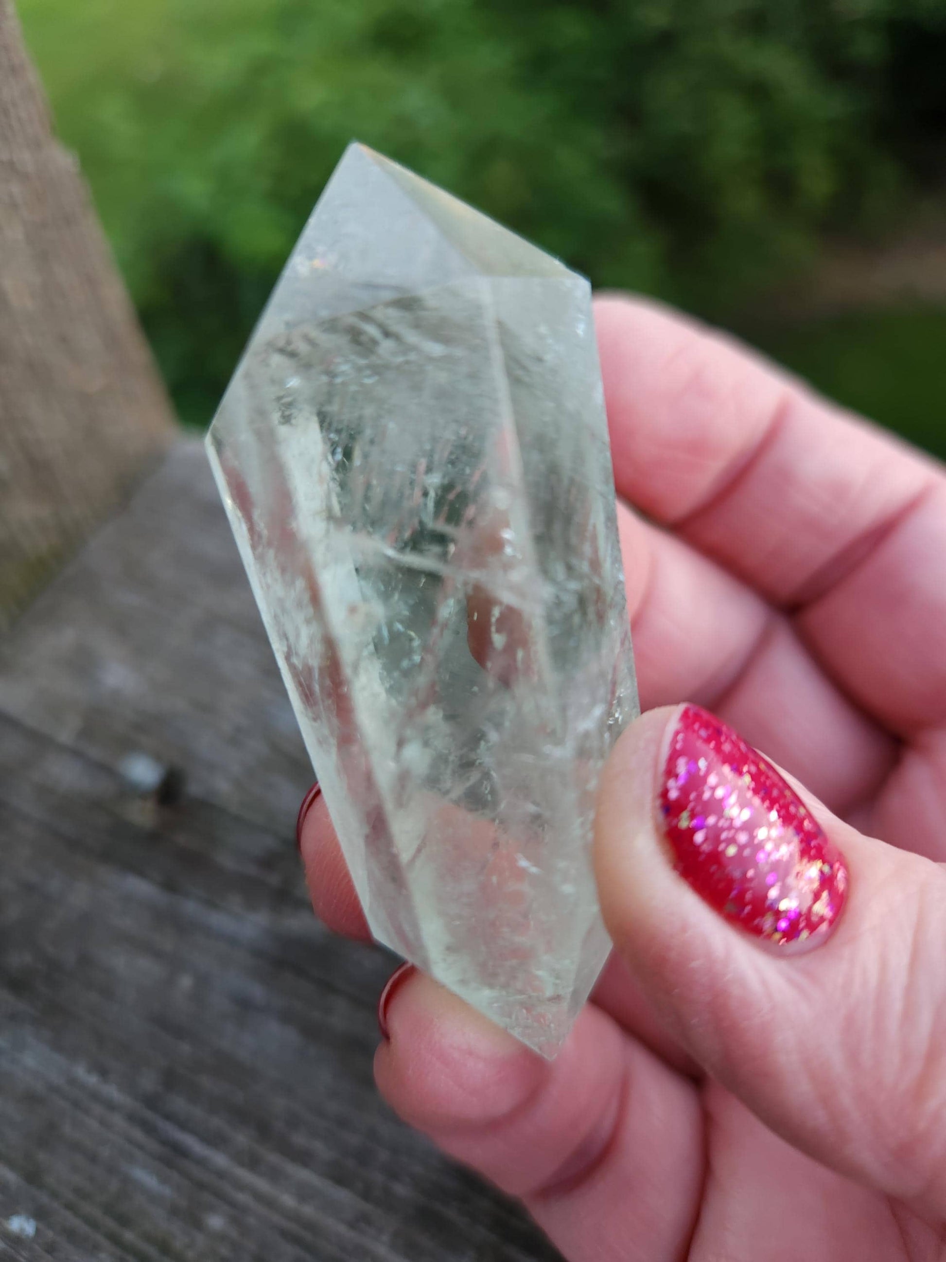 AAA Mint Green Quartz Crystal DT Point: Rare Healing Wand