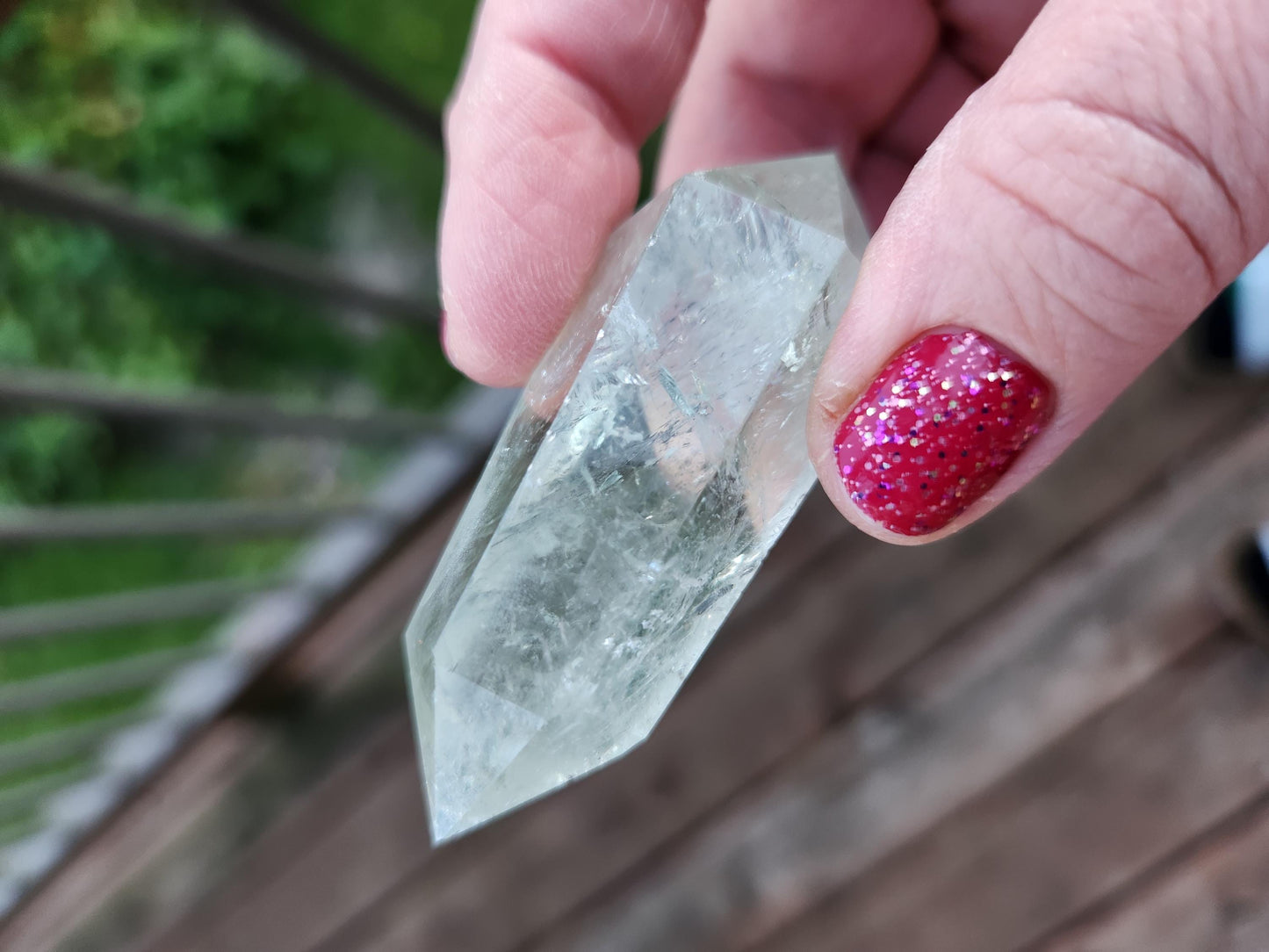 AAA Mint Green Quartz Crystal DT Point: Rare Healing Wand