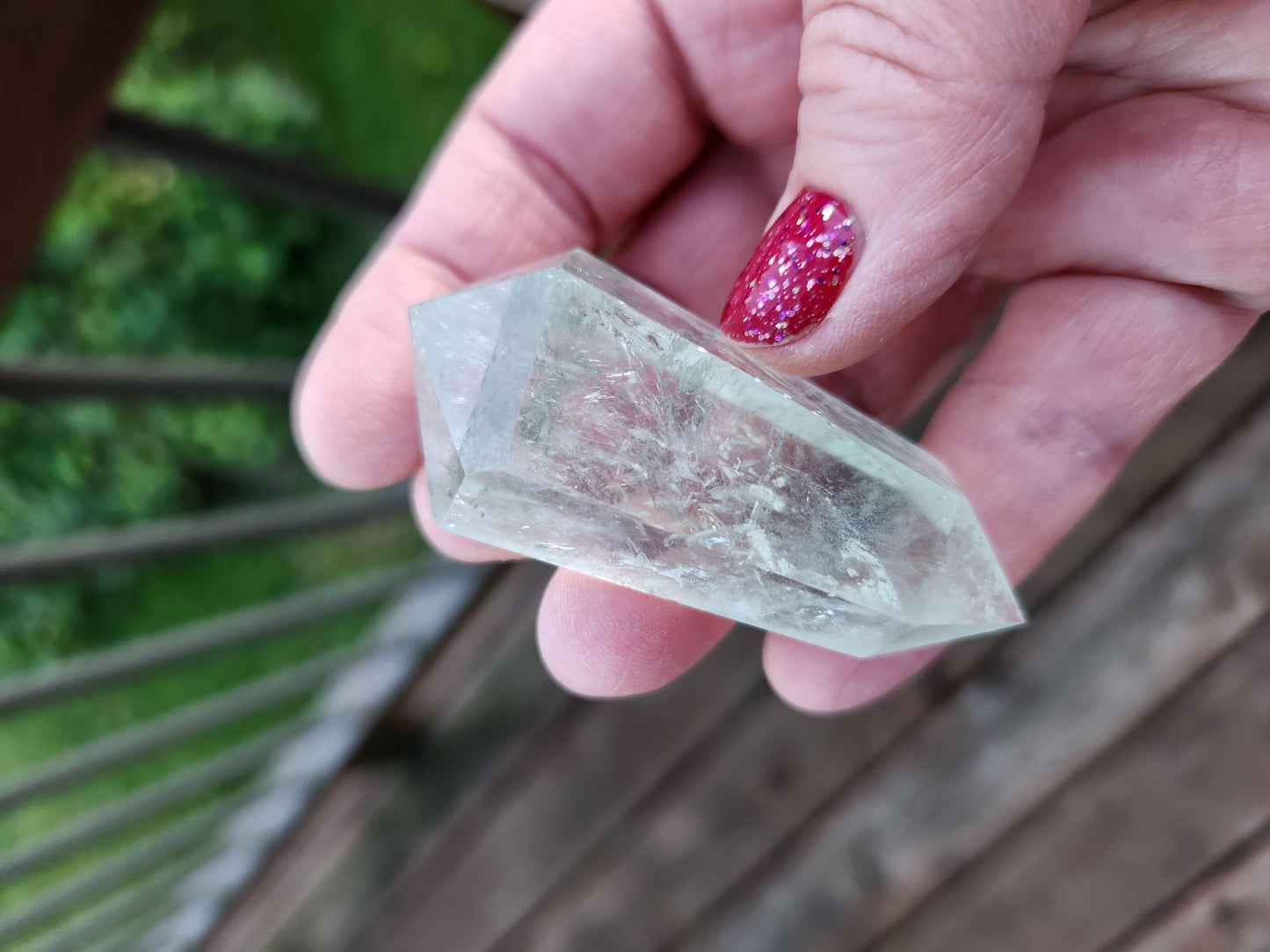 AAA Mint Green Quartz Crystal DT Point: Rare Healing Wand