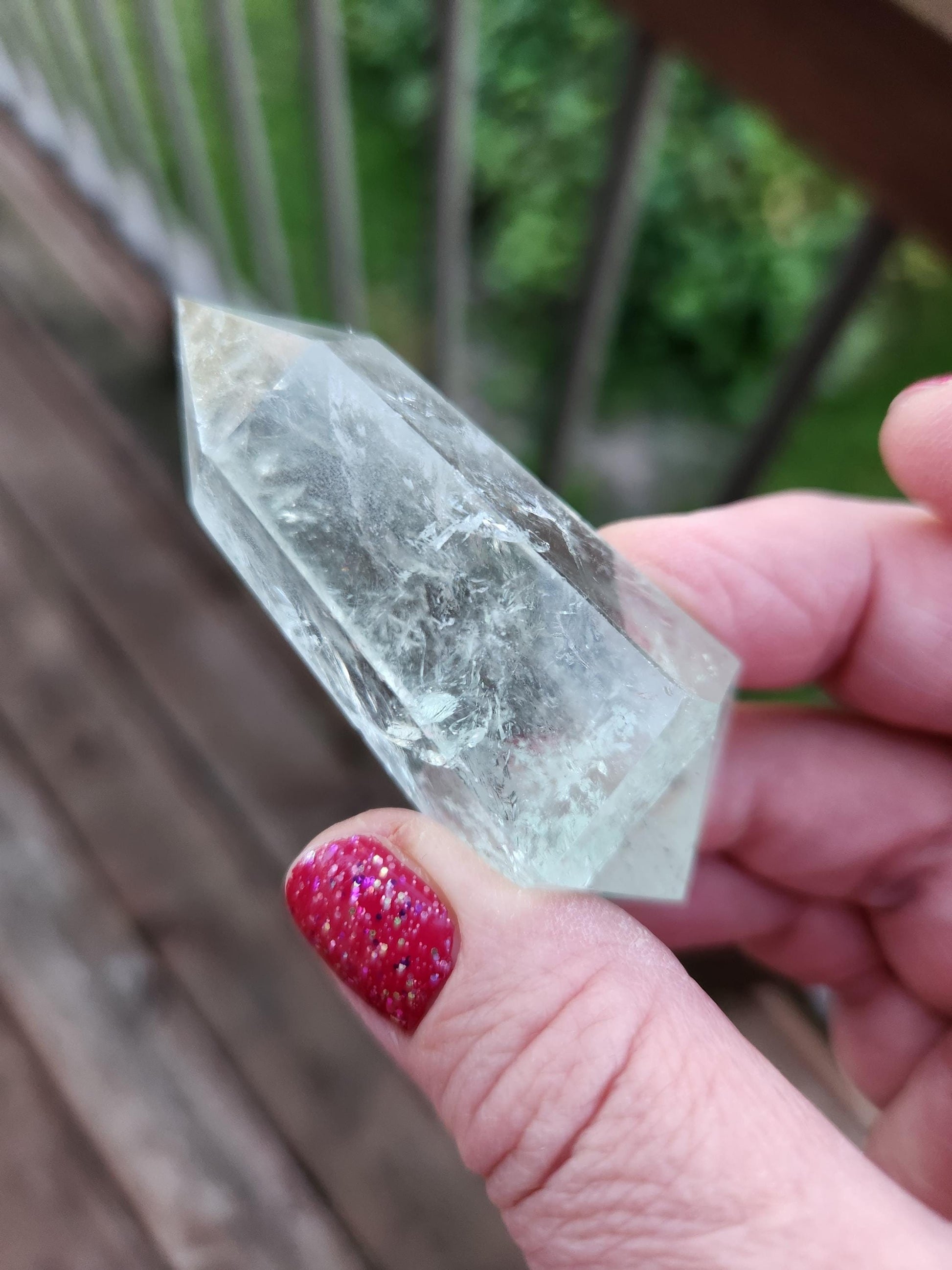 AAA Mint Green Quartz Crystal DT Point: Rare Healing Wand