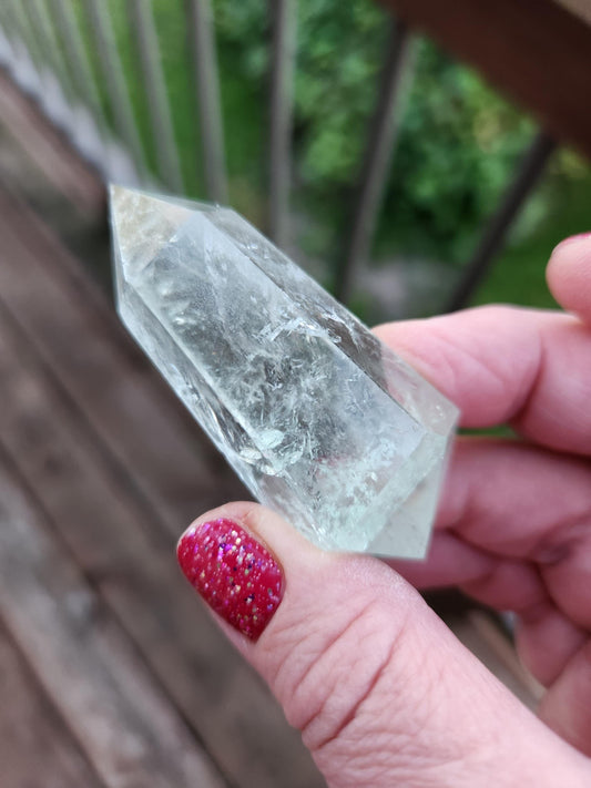 AAA Mint Green Quartz Crystal DT Point: Rare Healing Wand