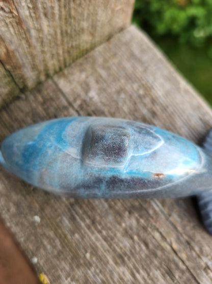 Rare Trolleite Dolphin Crystal Carving - High Polish, Brazil