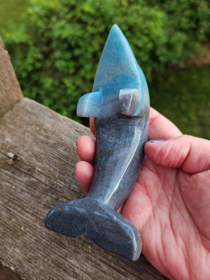 Rare Trolleite Dolphin Crystal Carving - High Polish, Brazil