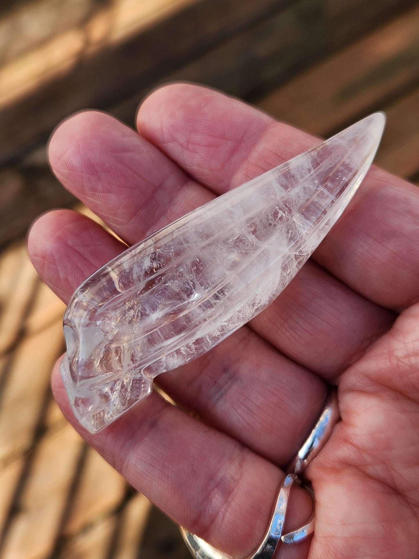 AAA Clear Quartz Crystal Alien Skull: Unique Carved Mini Sculpture, Rare