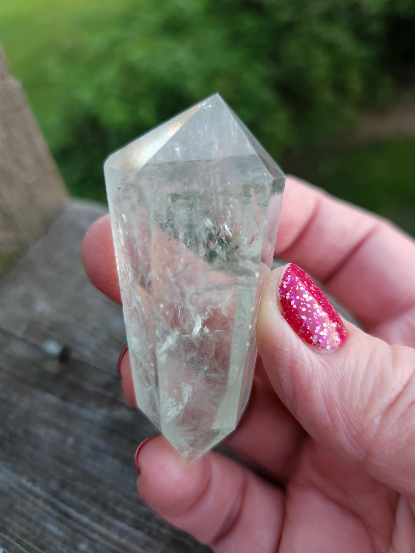 AAA Mint Green Quartz Crystal DT Point: Rare Healing Wand